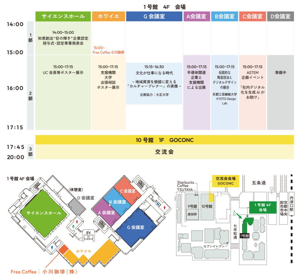 UCF2025タイムテーブル&会場マップ